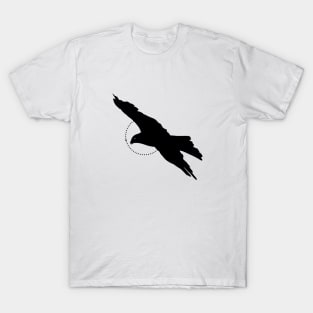 Eagle Line Art tattoo geometric circle design T-Shirt